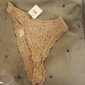 Free People Lacy Thong